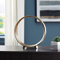 Hoover Furniture Outlet - Ashley Furniture - Ryandale Sculpture (Set of 2) - Sculpture (2/CS) / Antique Brass Finish - A2000499