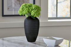 Hoover Furniture Outlet - Ashley Furniture - Etney Vase - Vase / Slate - A2000509