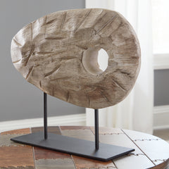 Hoover Furniture Outlet - Ashley Furniture - Dashburn Sculpture - Sculpture / Antique White/Black - A2000561