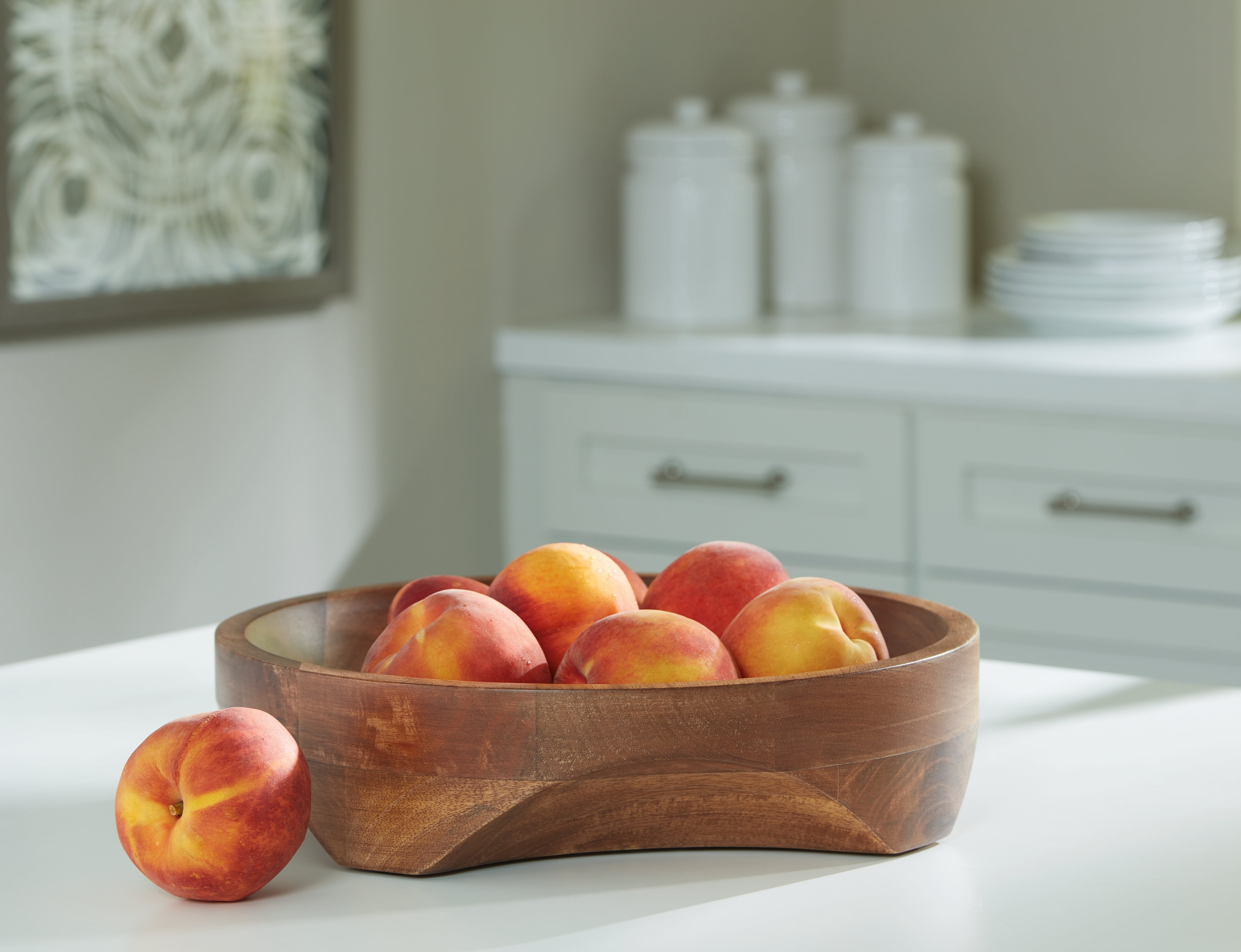 Hoover Furniture Outlet - Ashley Furniture - Myrtewood Bowl - Bowl / Natural - A2000610