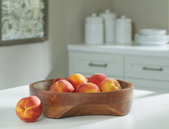 Hoover Furniture Outlet - Ashley Furniture - Myrtewood Bowl - Bowl / Natural - A2000610