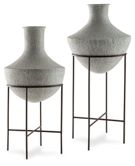 Hoover Furniture Outlet - Ashley Furniture - Estonbank Vase Set - Vase Set - A2000747A1