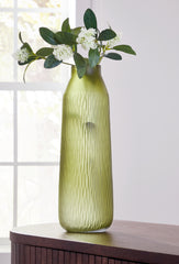 Hoover Furniture Outlet - Ashley Furniture - Scottyard Vase - Vase / Olive Green - A2900009