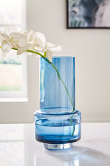 Hoover Furniture Outlet - Ashley Furniture - Bealen Vase - Vase / Dark Blue - A2900013