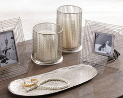 Hoover Furniture Outlet - Ashley Furniture - Dympna Accessory Set (Set of 5) - Accessory Set (5/CN) / Silver Finish - A2C00115