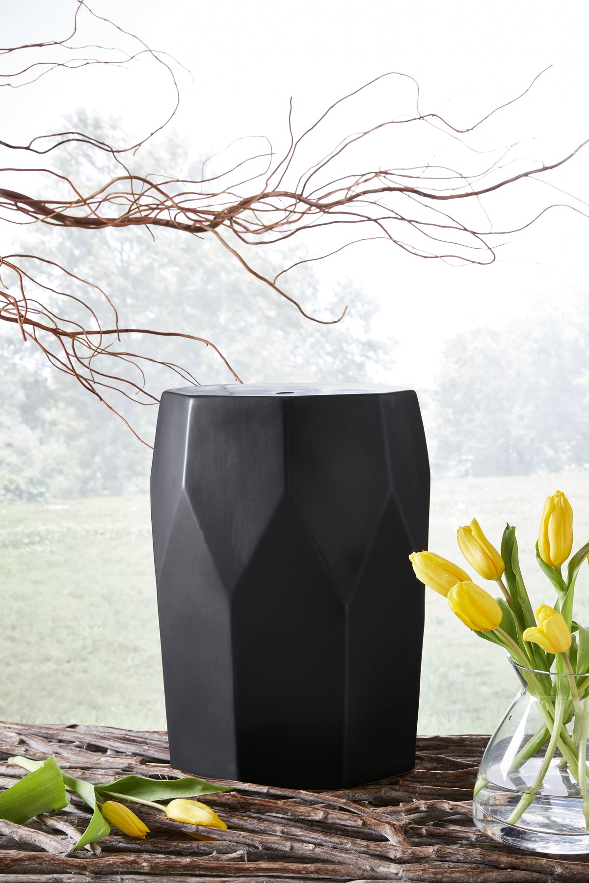 Hoover Furniture Outlet - Ashley Furniture - Rhysworth Stool - Stool / Black - A3000632