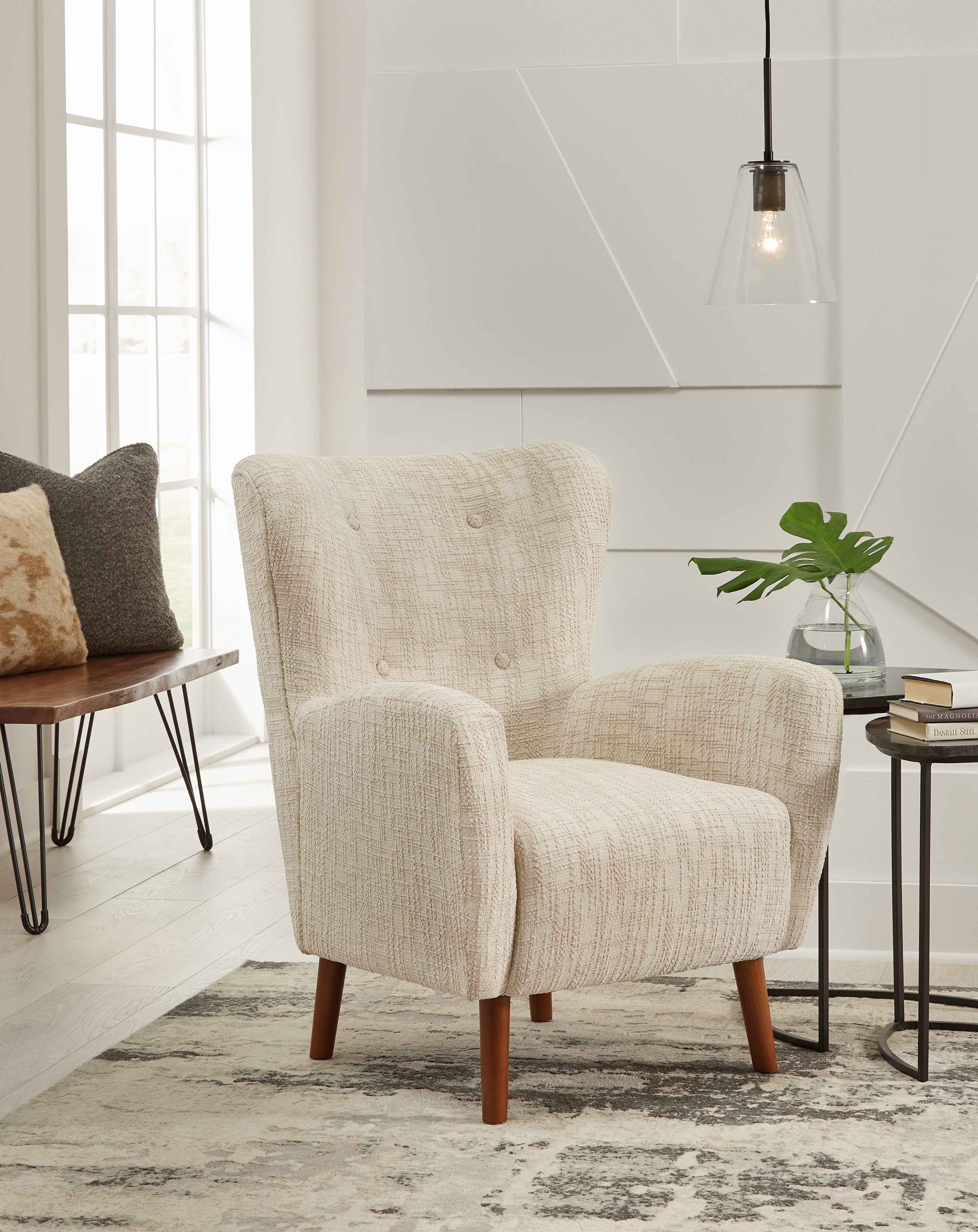 Hoover Furniture Outlet - Ashley Furniture - Jemison Next-Gen Nuvella Accent Chair - Accent Chair / Dune - A3000638