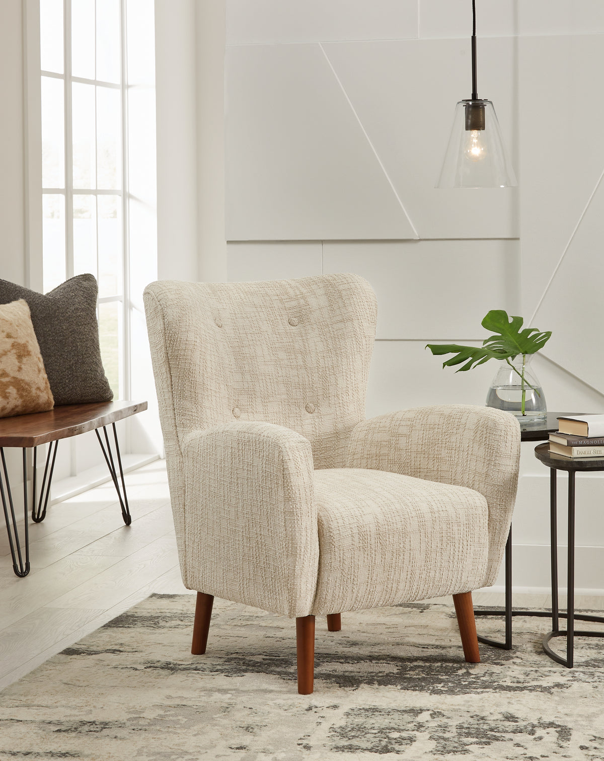 Hoover Furniture Outlet - Ashley Furniture - Jemison Next-Gen Nuvella Accent Chair - Accent Chair / Dune - A3000638