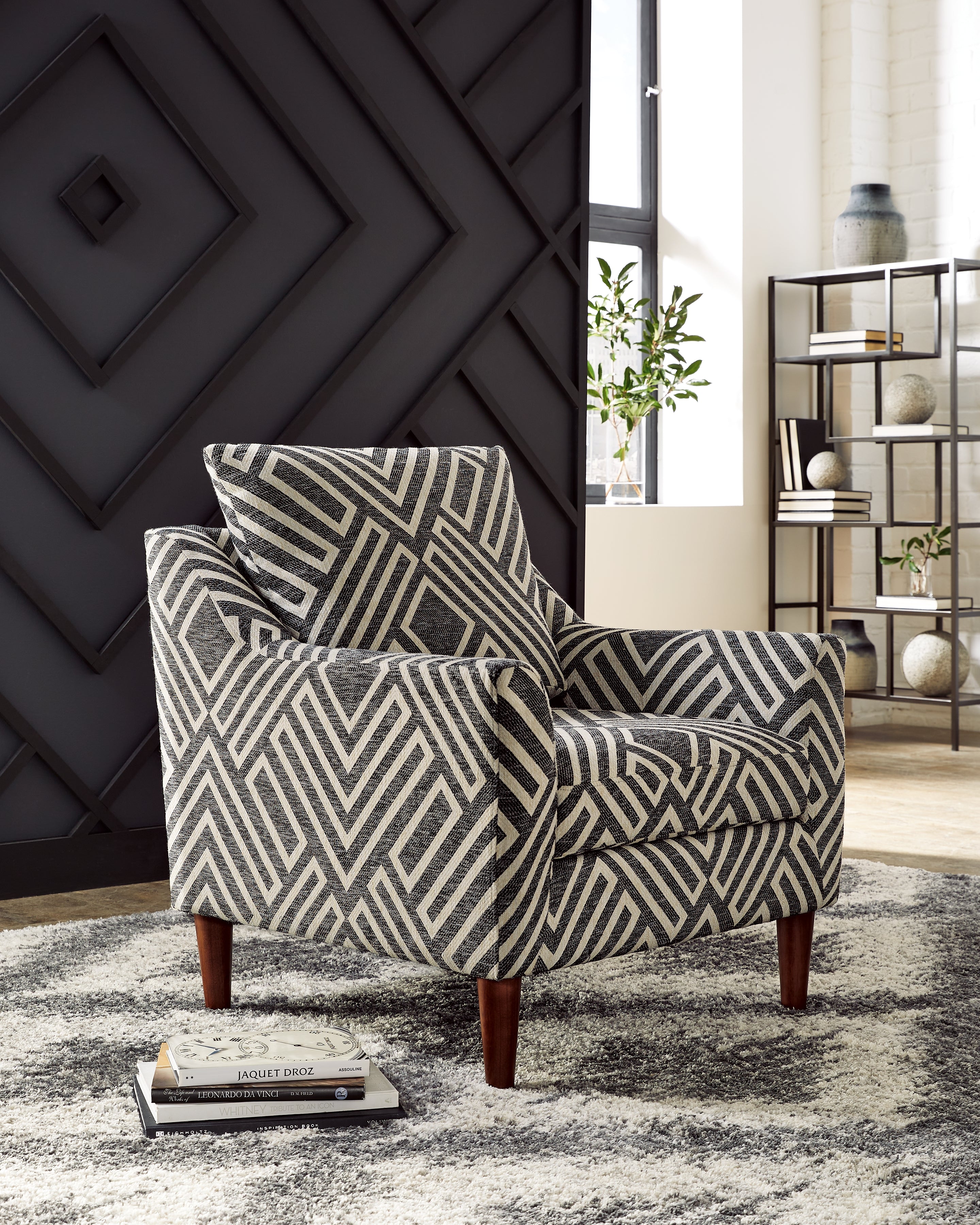 Hoover Furniture Outlet - Ashley Furniture - Morrilton Next-Gen Nuvella Accent Chair - Accent Chair / Natural/Charcoal - A3000641
