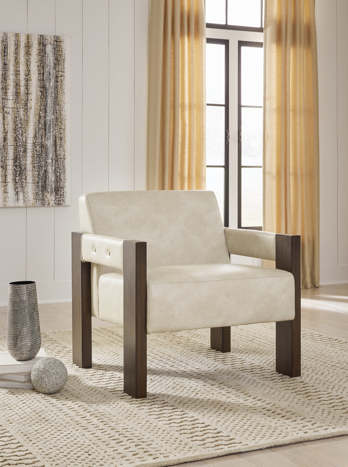Hoover Furniture Outlet - Ashley Furniture - Adlanlock Accent Chair - Accent Chair / Bone - A3000694