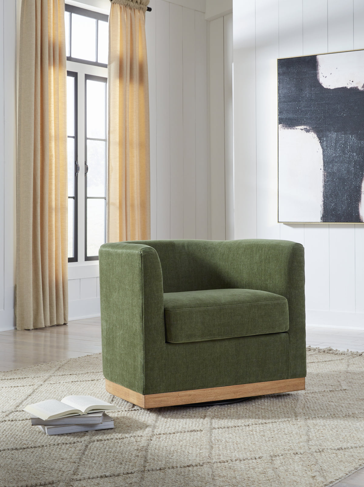 Hoover Furniture Outlet - Ashley Furniture - Jersonlow Swivel Accent Chair - Swivel Accent Chair - A3000696