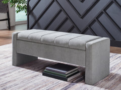 Hoover Furniture Outlet - Ashley Furniture - Akselman Storage Bench - Storage Bench - A3000744