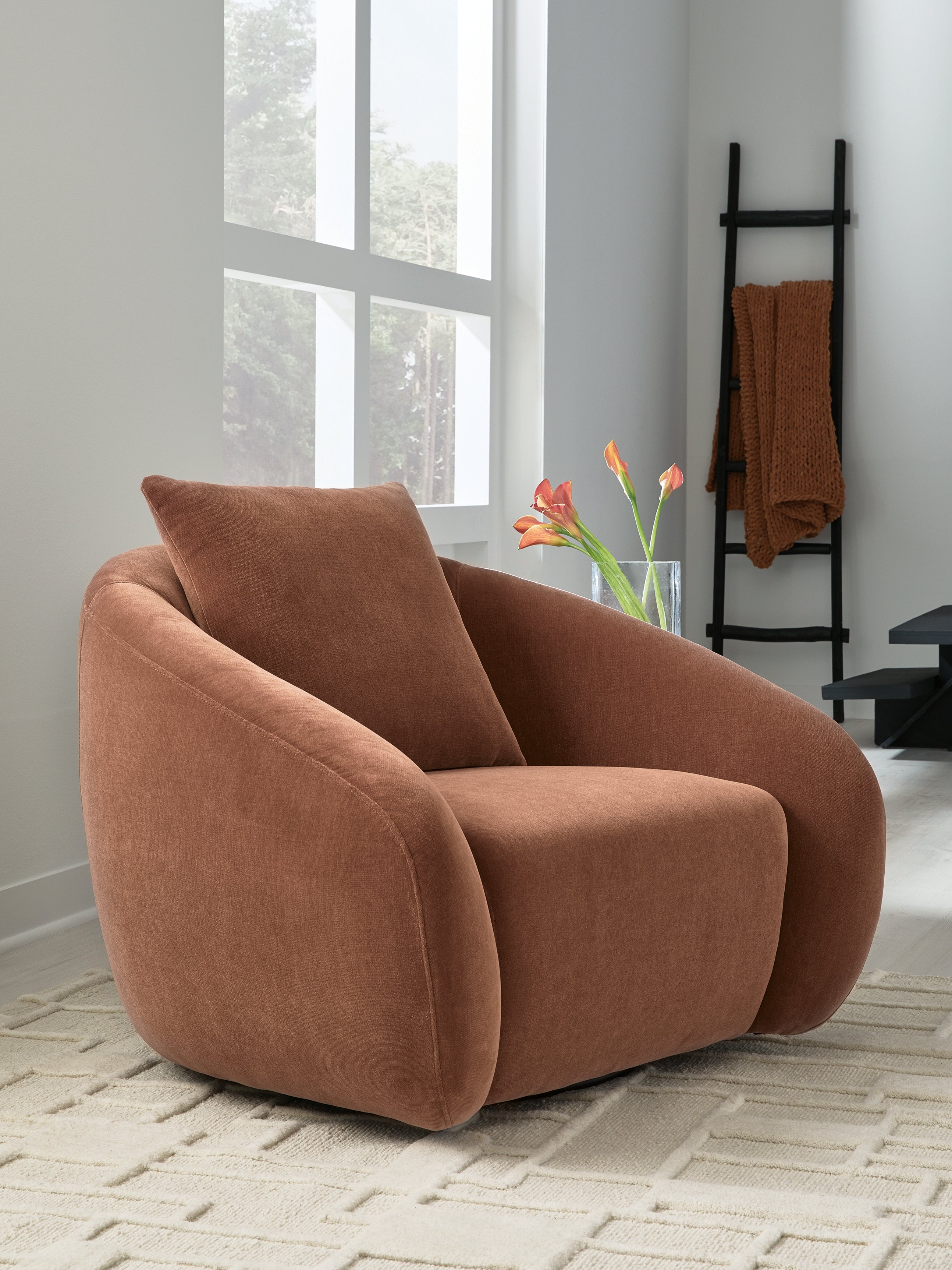 Hoover Furniture Outlet - Ashley Furniture - Yahya Swivel Accent Chair - Swivel Accent Chair - A3000780