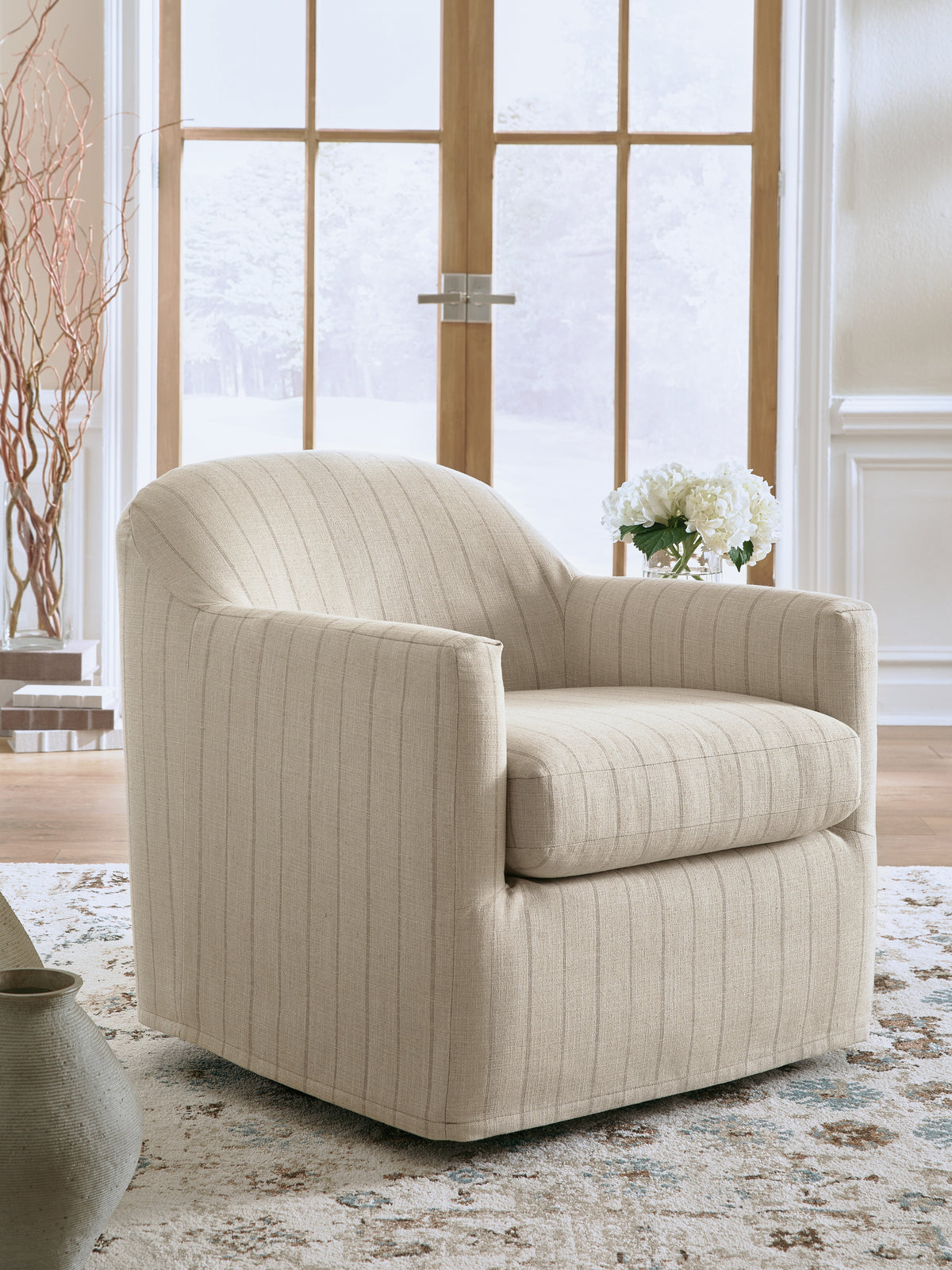 Hoover Furniture Outlet - Ashley Furniture - Valwick Swivel Accent Chair - Swivel Accent Chair - A3000817