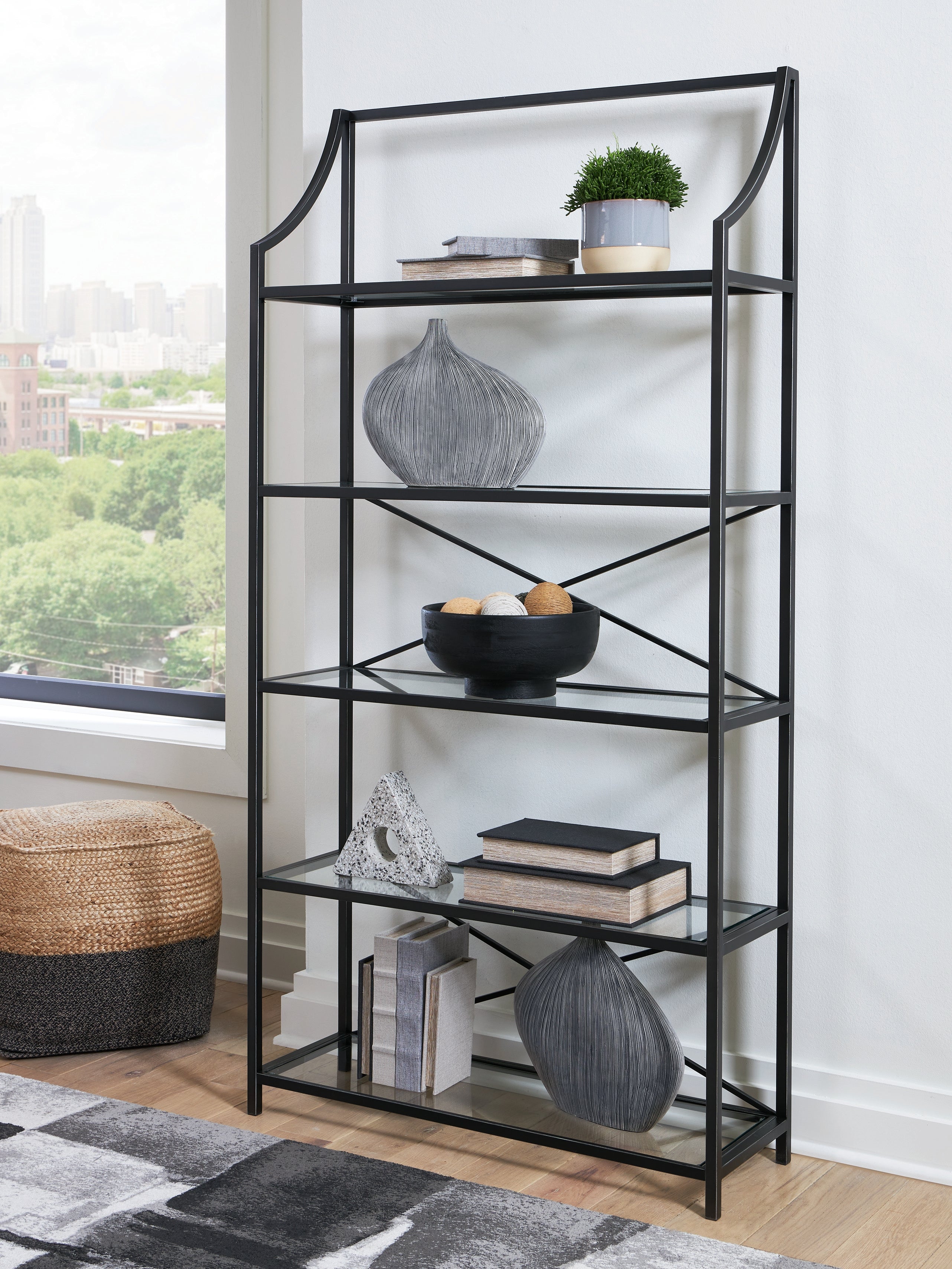 Hoover Furniture Outlet - Ashley Furniture - Dakerwell 72" Bookcase - Bookcase - A4000557