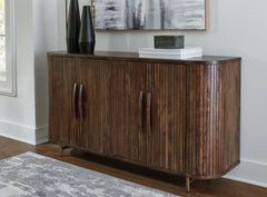 Hoover Furniture Outlet - Ashley Furniture - Amickly Accent Cabinet - Accent Cabinet / Dark Brown - A4000571