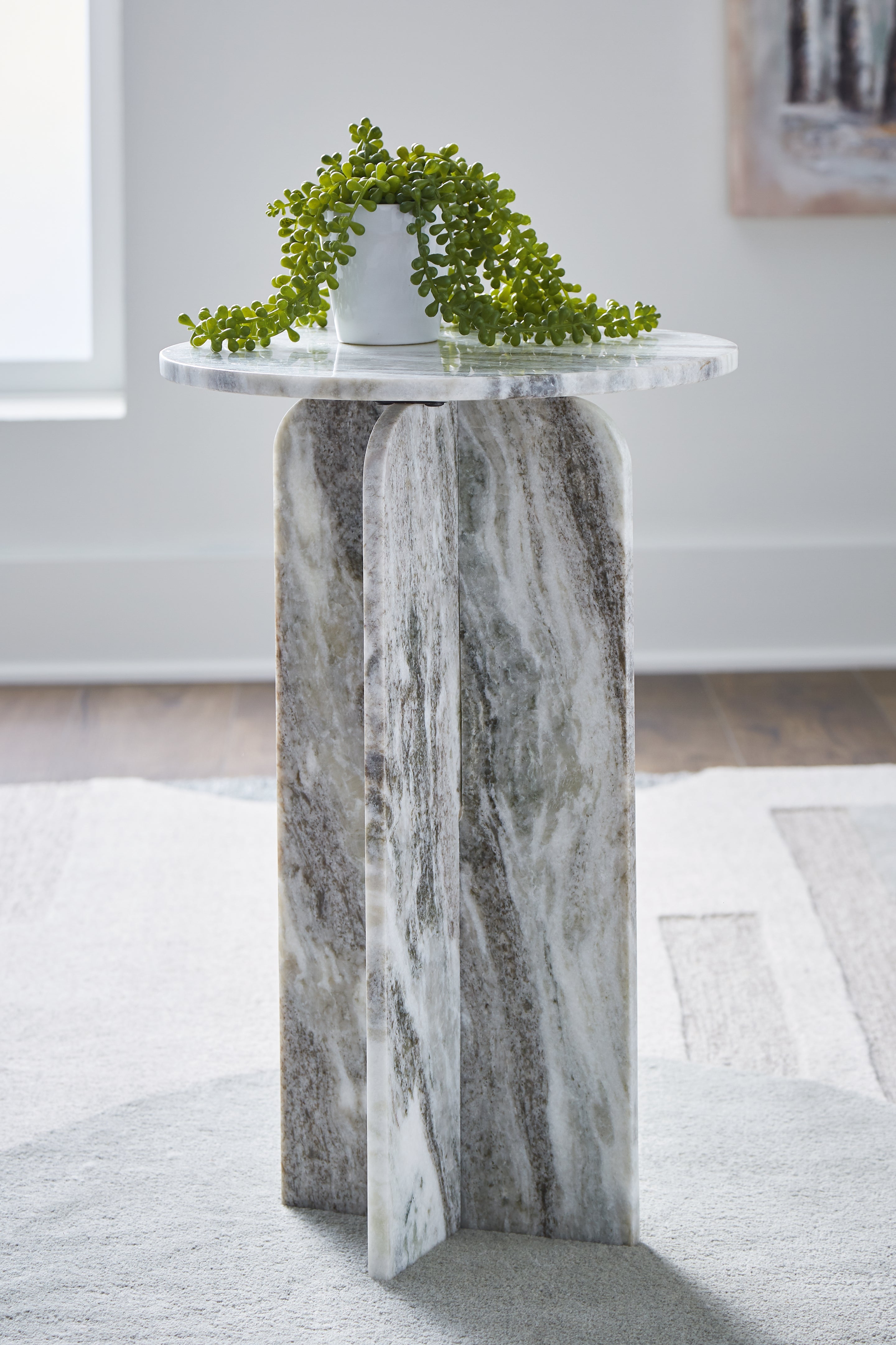 Hoover Furniture Outlet - Ashley Furniture - Keithwell Accent Table - Accent Table / Gray - A4000610