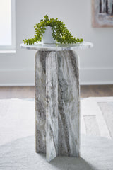 Hoover Furniture Outlet - Ashley Furniture - Keithwell Accent Table - Accent Table / Gray - A4000610