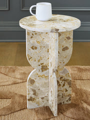 Hoover Furniture Outlet - Ashley Furniture - Treygan Accent Table - Accent Table / Beige - A4000647