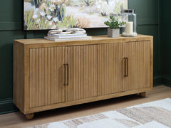 Hoover Furniture Outlet - Ashley Furniture - Niam Accent Cabinet - Accent Cabinet / Light Antique Beige - A4000684