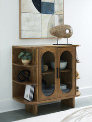 Hoover Furniture Outlet - Ashley Furniture - Niall Accent Cabinet - Accent Cabinet / Light Brown - A4000707