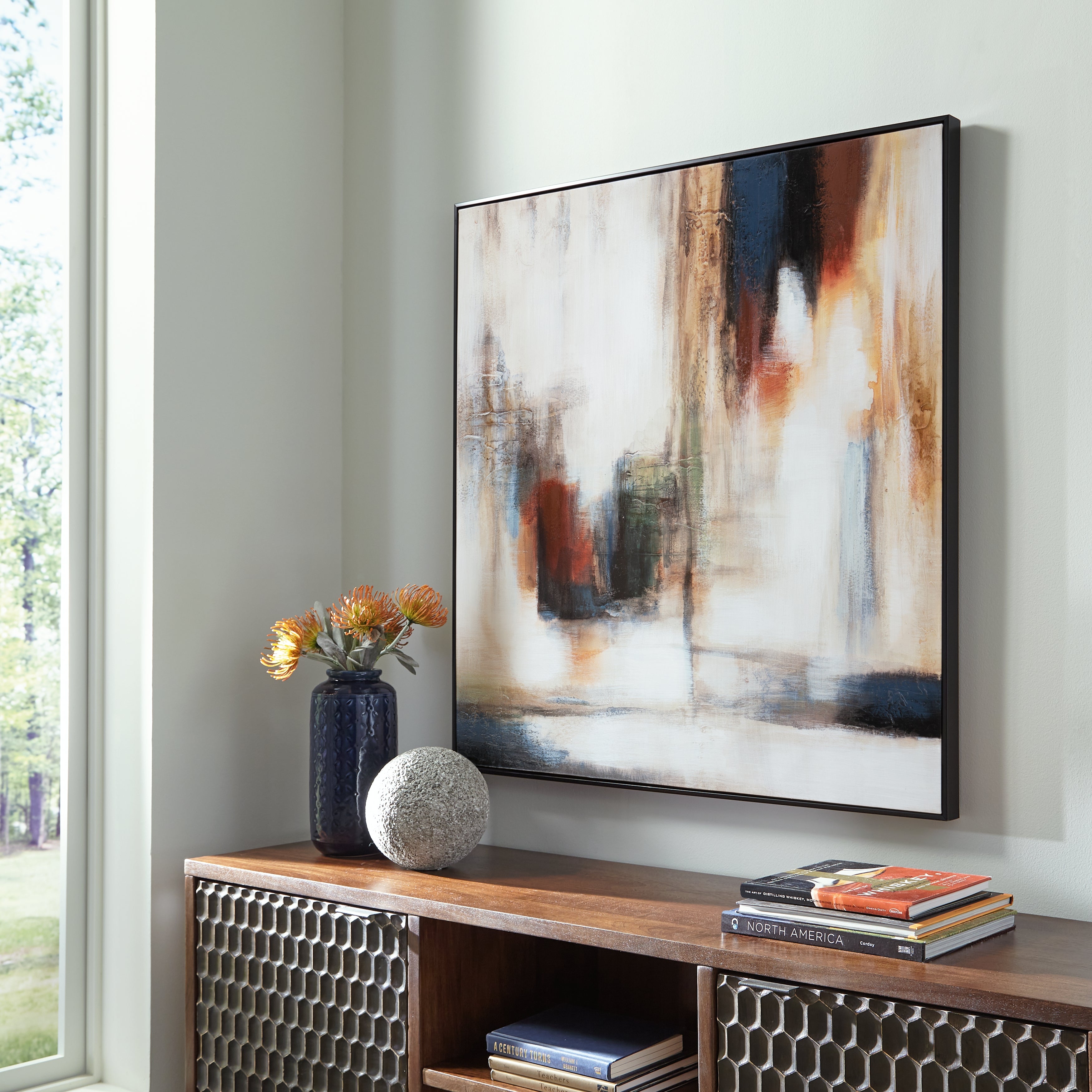 Hoover Furniture Outlet - Ashley Furniture - Pigeonford Wall Art - Wall Art / Multi - A8000348