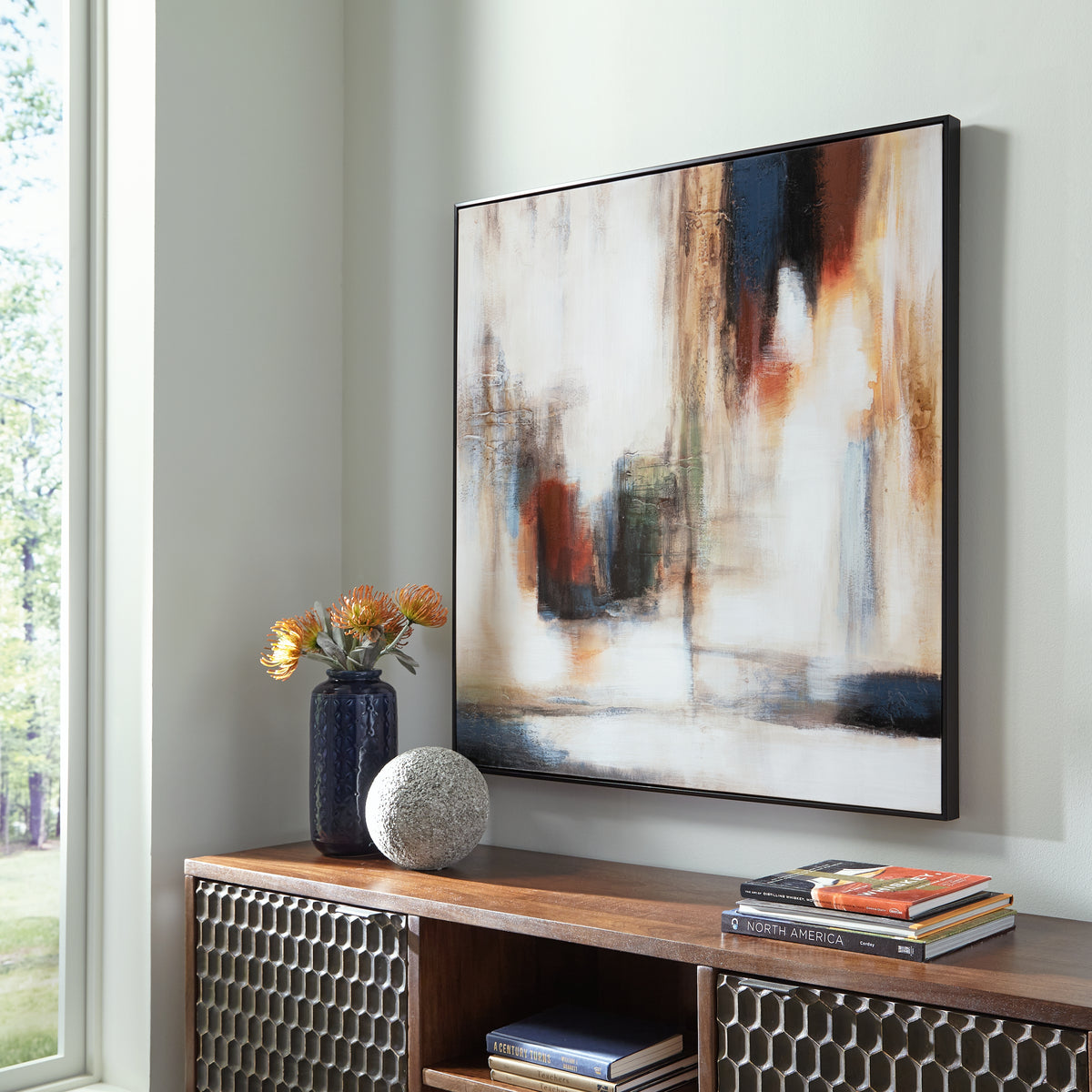 Hoover Furniture Outlet - Ashley Furniture - Pigeonford Wall Art - Wall Art / Multi - A8000348