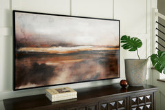 Hoover Furniture Outlet - Ashley Furniture - Drewland Wall Art - Wall Art / Black/Brown/Orange - A8000375