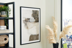 Hoover Furniture Outlet - Ashley Furniture - Aldricton Wall Art - Wall Art / Brown/White - A8000406