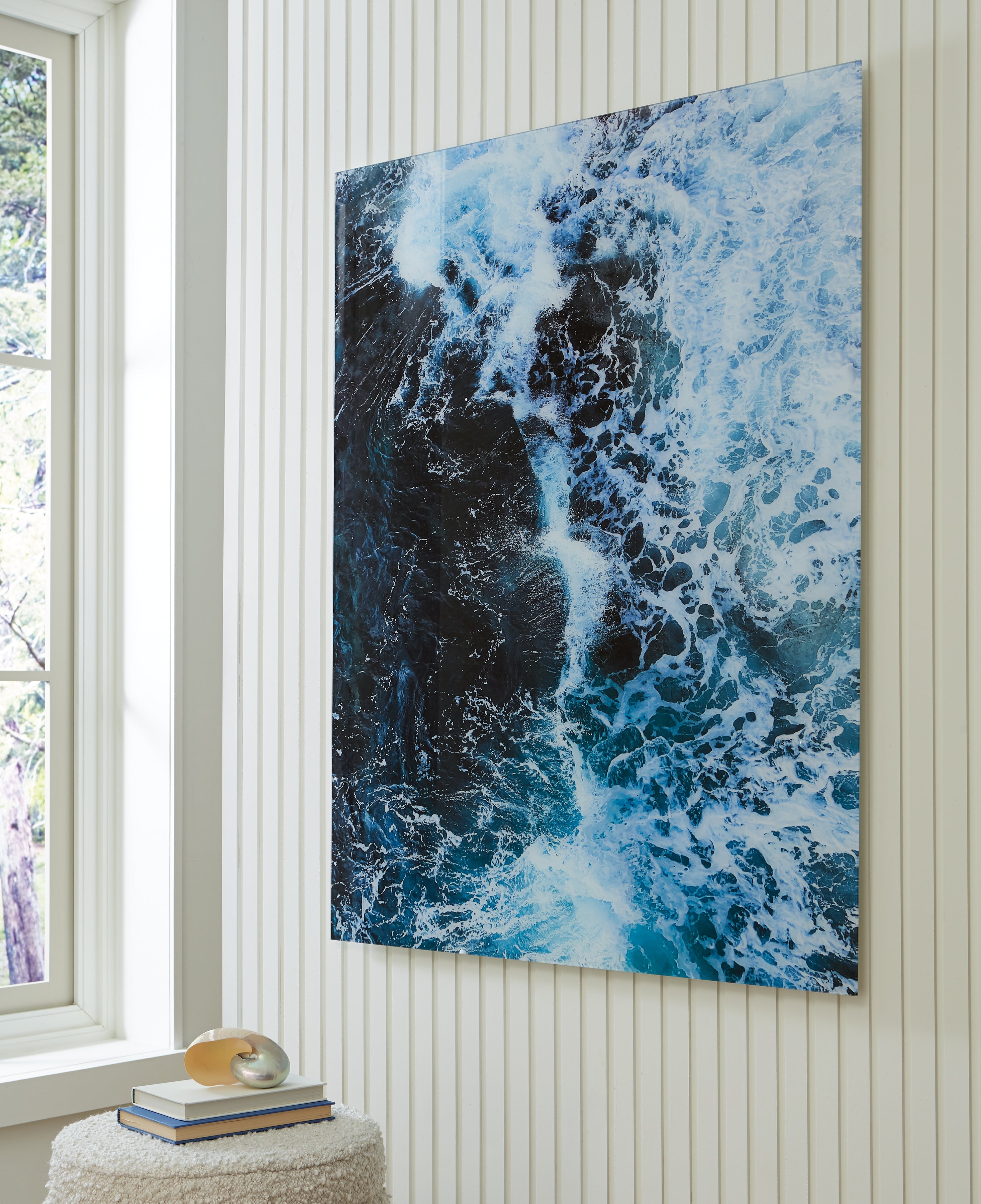 Hoover Furniture Outlet - Ashley Furniture - Clemick Wall Art - Wall Art / Turquoise - A8000422