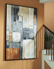 Hoover Furniture Outlet - Ashley Furniture - Howford Wall Art - Wall Art / Brown/Black/Gray - A8000426