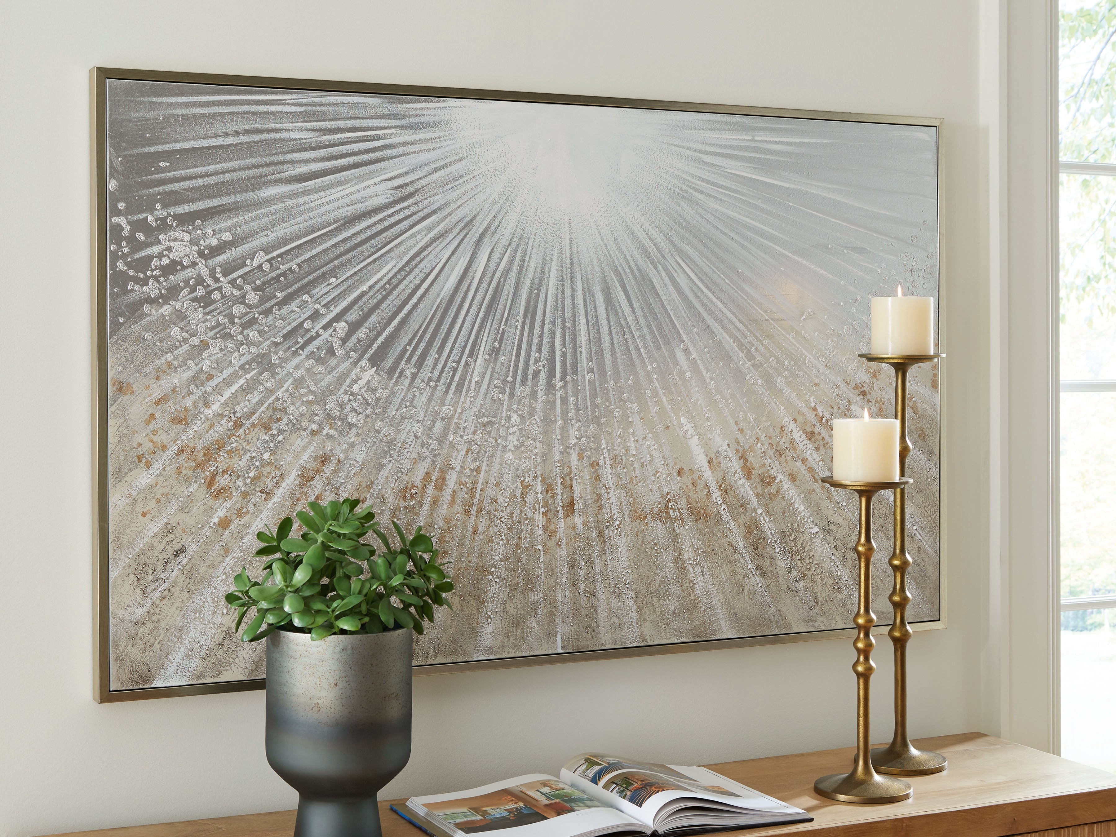 Hoover Furniture Outlet - Ashley Furniture - Waldard Wall Art - Wall Art - A8000501