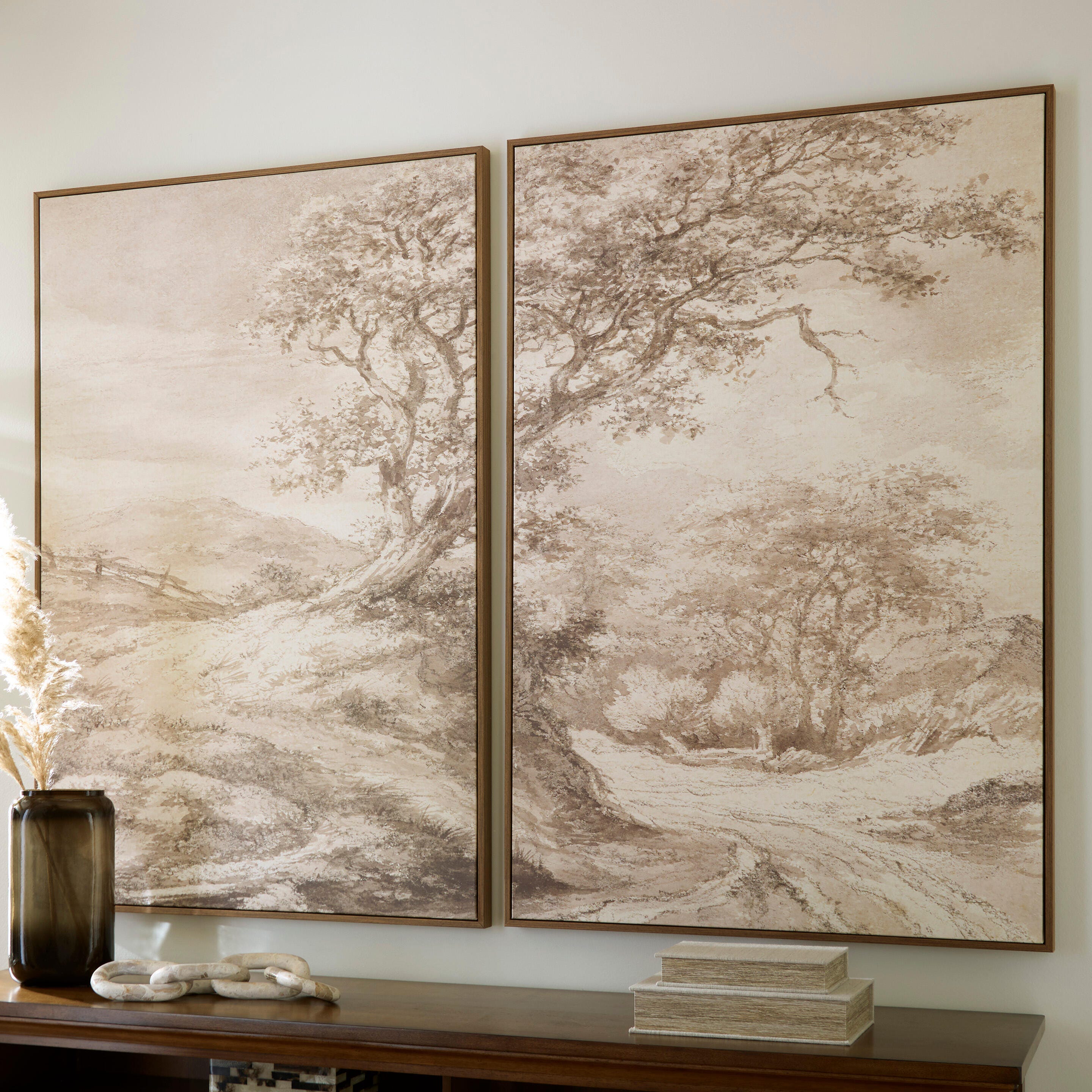 Hoover Furniture Outlet - Ashley Furniture - Stormish Wall Art (Set of 2) - Wall Art Set (Set of 2) - A8000534