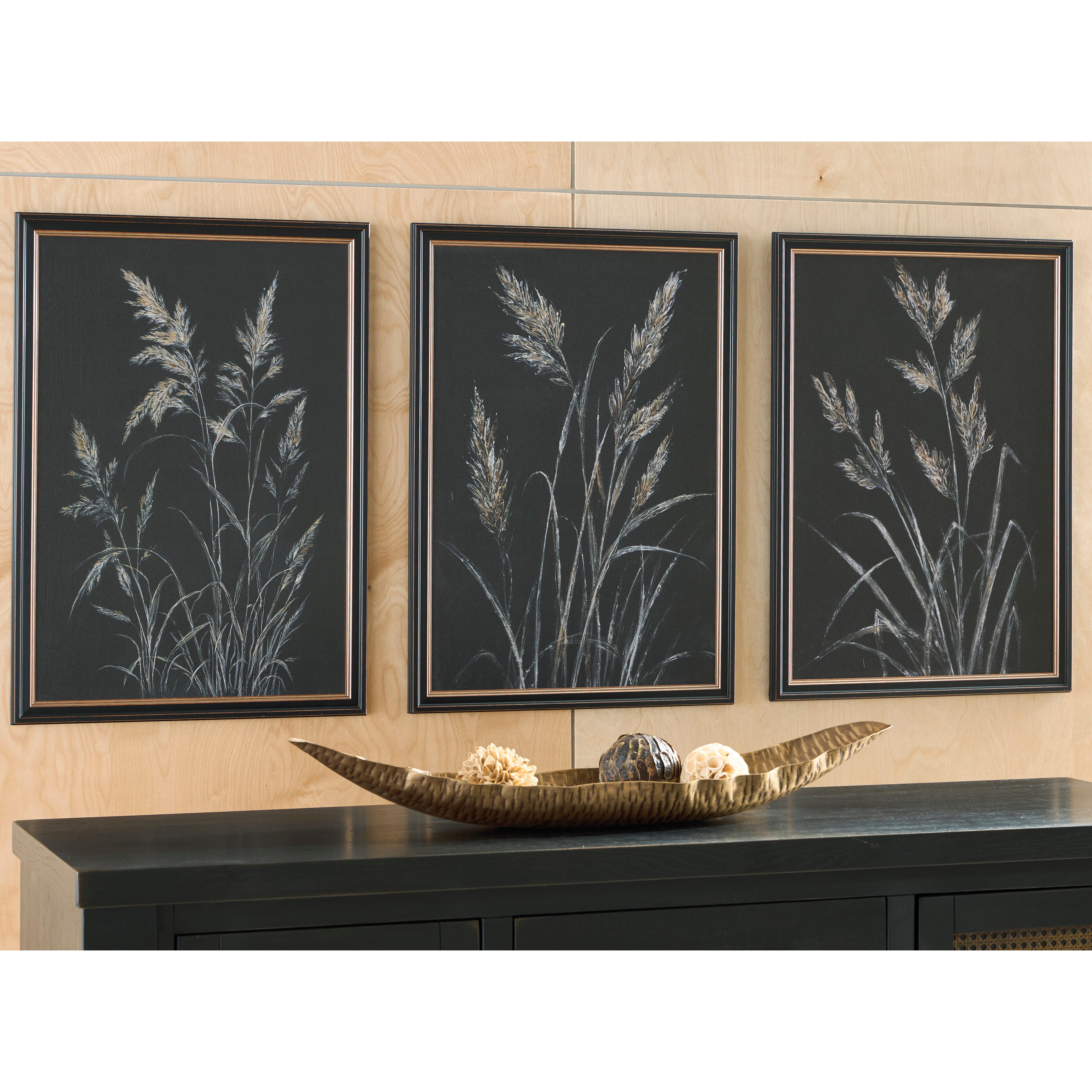 Hoover Furniture Outlet - Ashley Furniture - Janisburg Wall Art (Set of 3) - Wall Art Set (3/CN) - A8000561