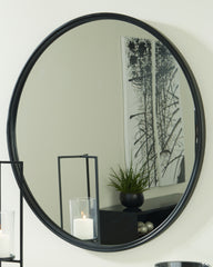 Hoover Furniture Outlet - Ashley Furniture - Brocky Accent Mirror - Accent Mirror / Black - A8010210