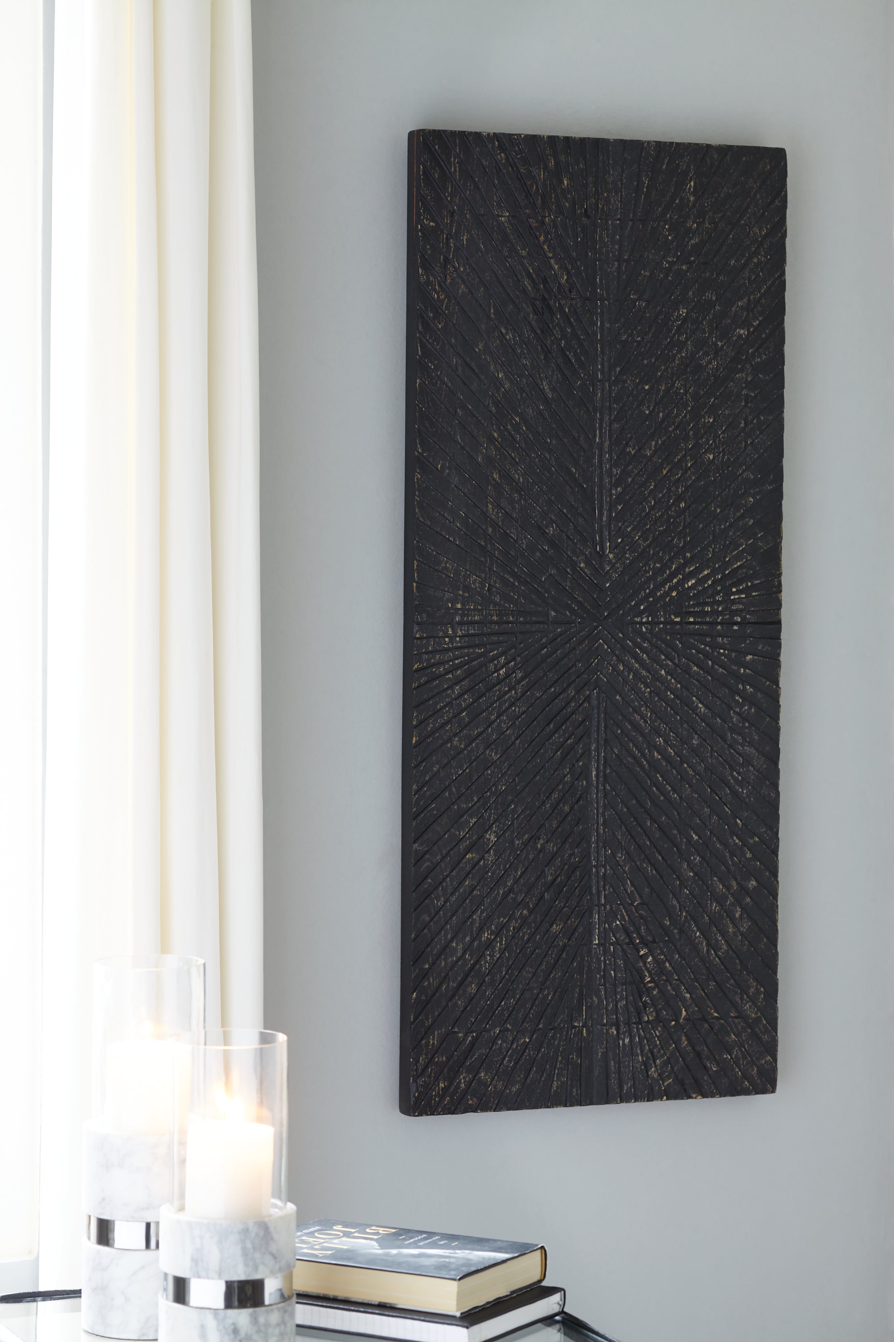 Hoover Furniture Outlet - Ashley Furniture - Lenora Wall Decor - Wall Decor / Antique Black - A8010281