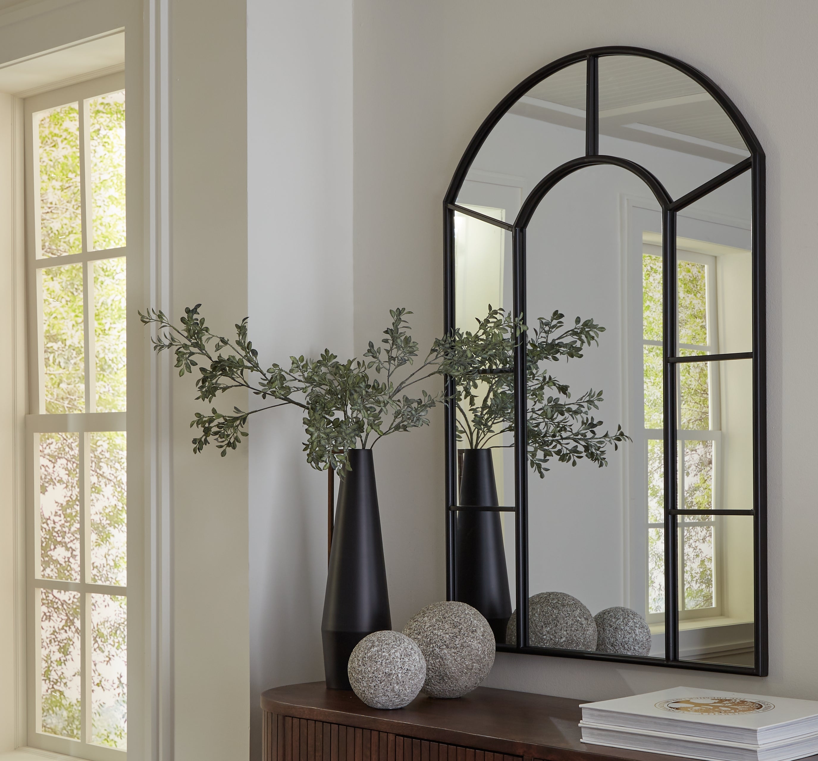 Hoover Furniture Outlet - Ashley Furniture - Evengton Accent Mirror - Accent Mirror / Black - A8010319