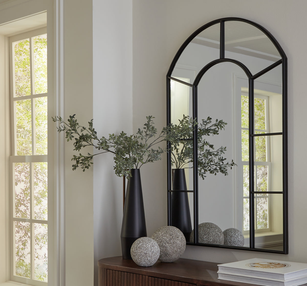 Hoover Furniture Outlet - Ashley Furniture - Evengton Accent Mirror - Accent Mirror / Black - A8010319