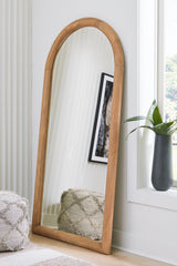 Hoover Furniture Outlet - Ashley Furniture - Dairville Floor Mirror - Floor Mirror / Brown - A8010323