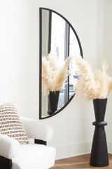 Hoover Furniture Outlet - Ashley Furniture - Denlow Accent Mirror - Accent Mirror / Black - A8010333
