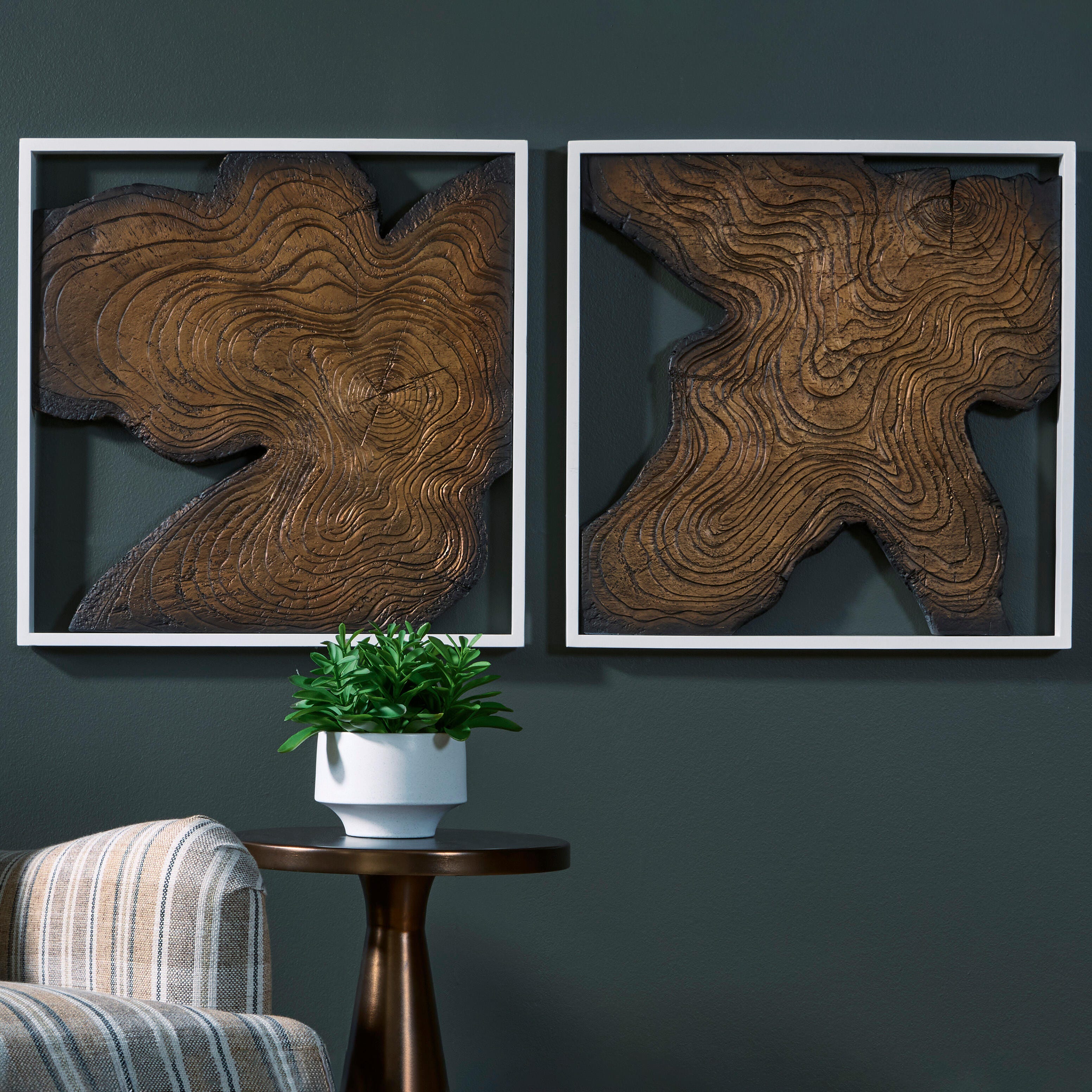 Hoover Furniture Outlet - Ashley Furniture - Landley Wall Decor (Set of 2) - Wall Decor Set (Set of 2) - A8010465