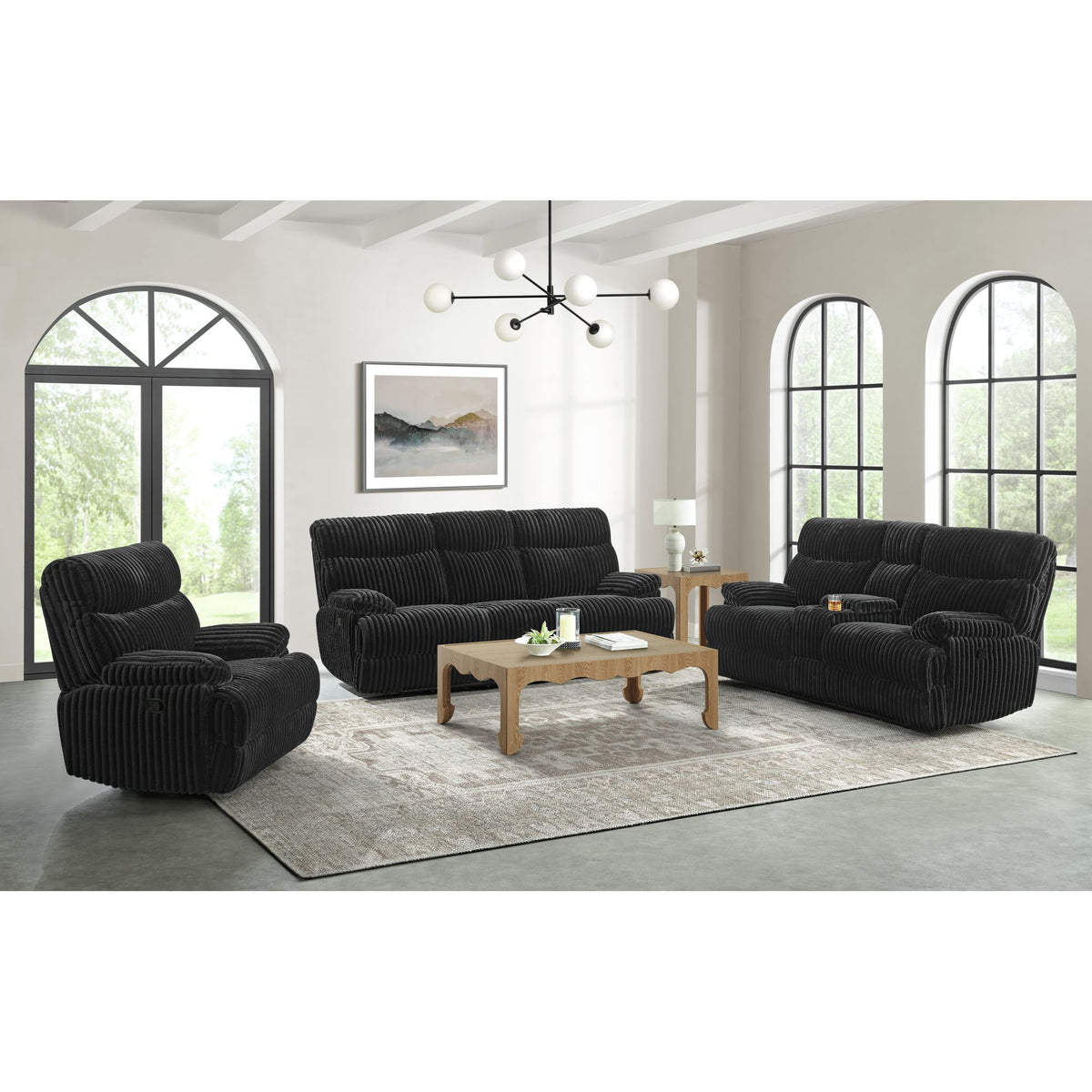 Admiral Motion Recliner in Masis Black – SKU U-16220-8847-105 | Elements