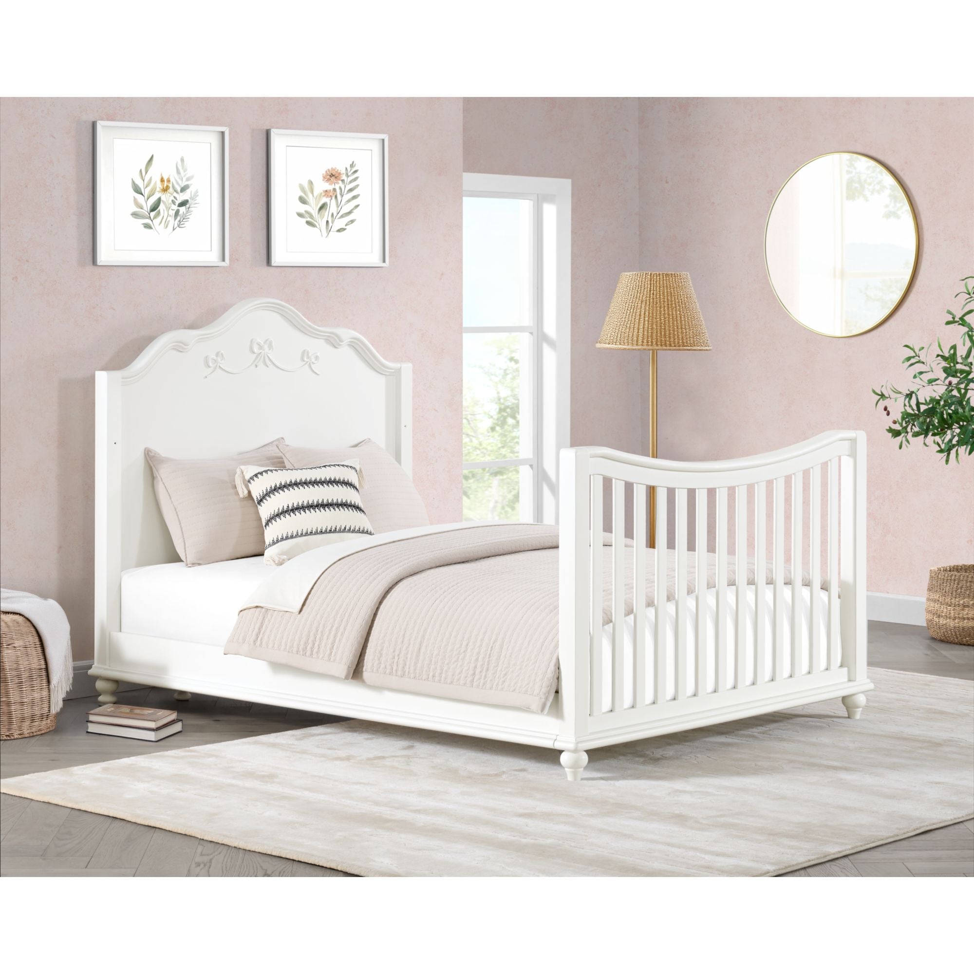 Alana Crib Conversion Kit in White – SKU Y-16780-7-CBT | Elements