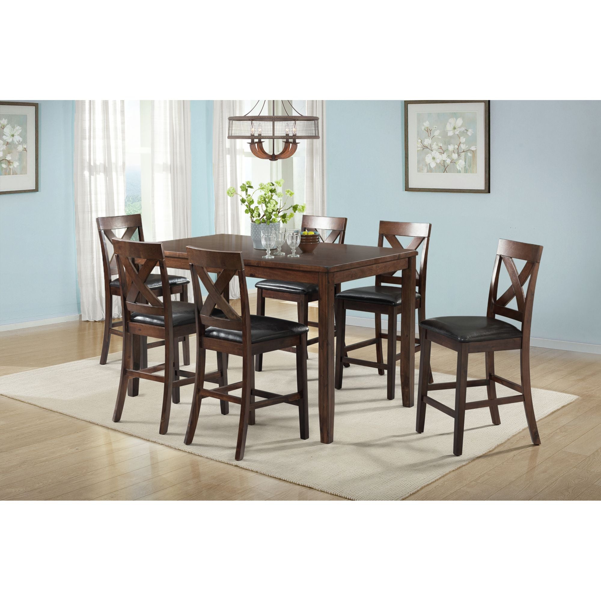 Alex 60" 7Pc Counter Dining Set – SKU DAX1007CS | Elements