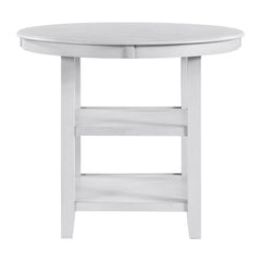 Amherst Counter Table w/Wood Leg White Finish