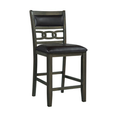 Amherst Counter Side Chair W/PU Cushion Grey Finish (2 Per Pack)