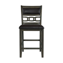 Amherst Counter Side Chair W/PU Cushion Grey Finish (2 Per Pack)