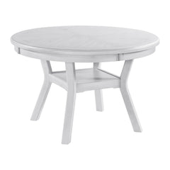 Amherst Dining Table w/Wood Leg White Finish