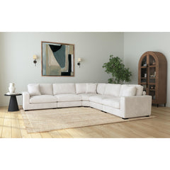 Arizona Modular Armless Chair in Steno Beige