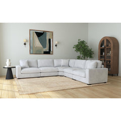 Arizona Modular Wedge with 1 pillow 20" in Steno Stone